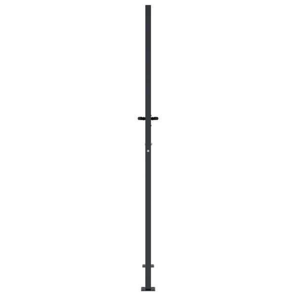 vidaXL havelåge antracit 105x180 cm stål firkantet design