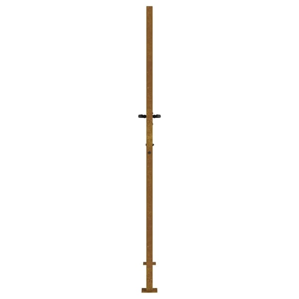 vidaXL havelåge 105x205 cm cortenstål græsdesign