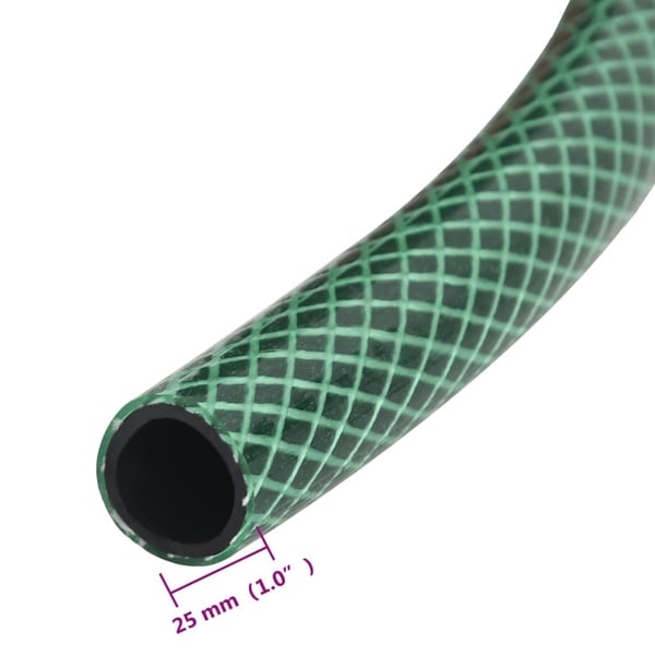 vidaXL Hageslange grønn 1" 10 m PVC