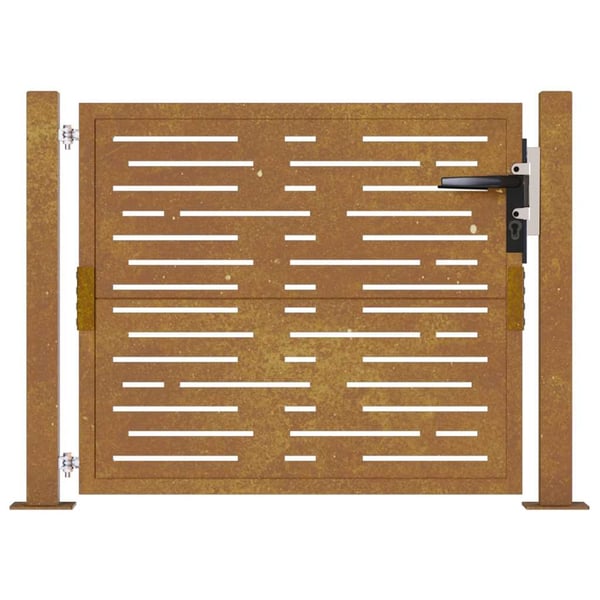 vidaXL havelåge 105x105 cm cortenstål firkantet design