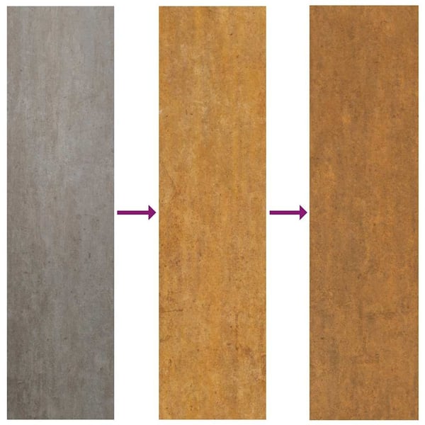 vidaXL Hageport 85x125 cm cortenstål tredesign
