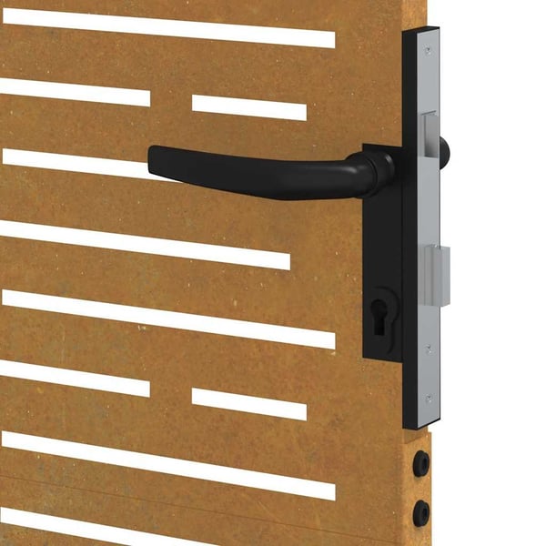 vidaXL Hageport 85x150 cm cortenstål firkantet design