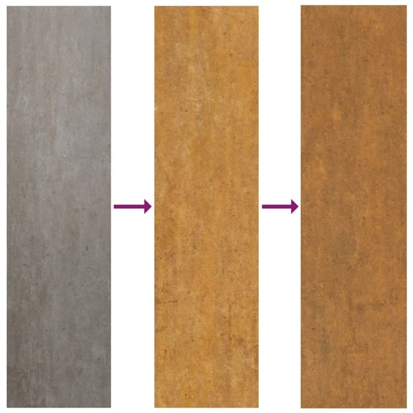 vidaXL Hageport 85x125 cm cortenstål firkantet design