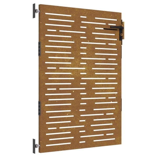 vidaXL Hageport 85x125 cm cortenstål firkantet design
