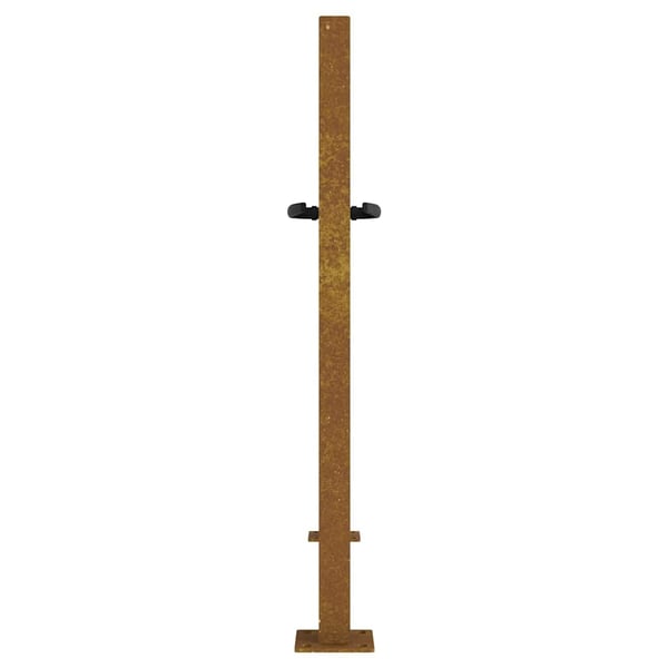 vidaXL Hageport 105x80 cm cortenstål firkantet design