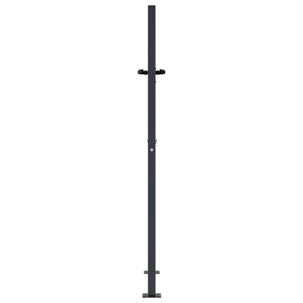 vidaXL havelåge antracit 105x130 cm stålgræsdesign
