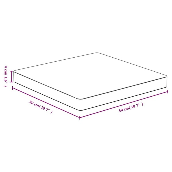 vidaXL bordplade 50x50x4 cm bambus