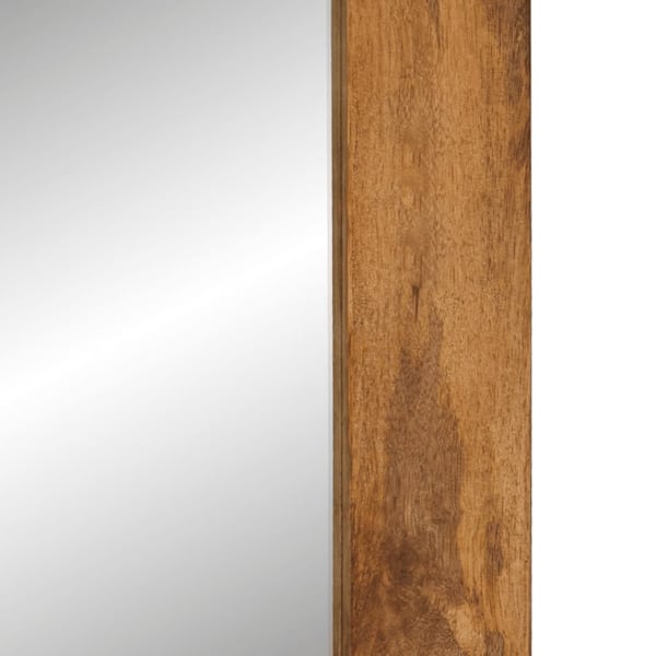 vidaXL Speil 70x50 cm heltre mango og glass