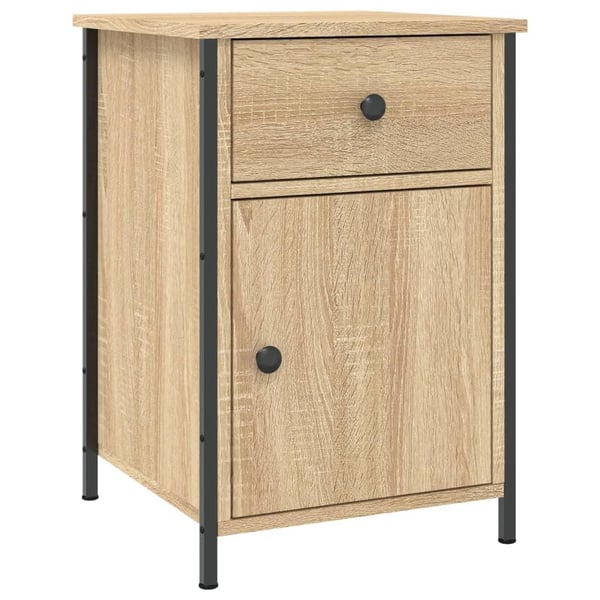 vidaXL sengebord 40x42x60 cm konstrueret træ sonoma-eg