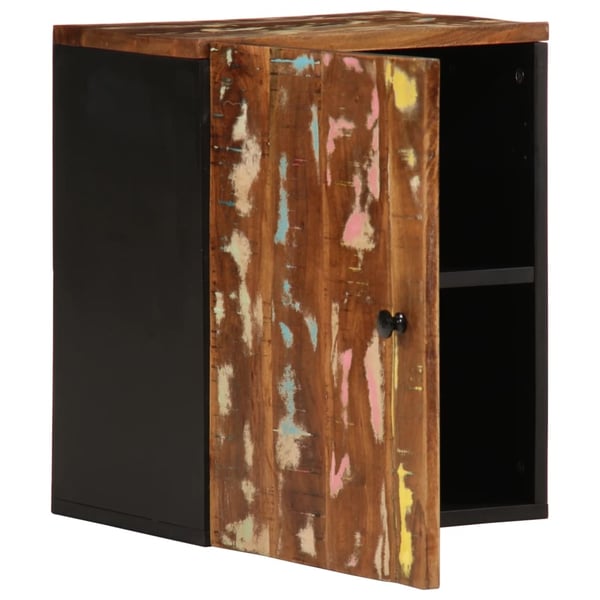 vidaXL Veggskap for baderom 38x33x48 cm gjenvunnet heltre
