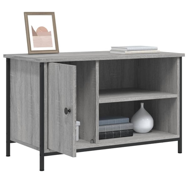 vidaXL TV-benk grå sonoma 80x40x50 cm konstruert tre