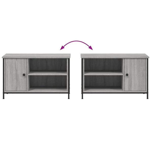 vidaXL TV-benk grå sonoma 80x40x50 cm konstruert tre