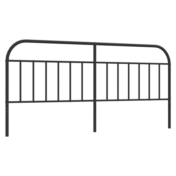 vidaXL Utskiftbar sengegavl i metall svart 200 cm