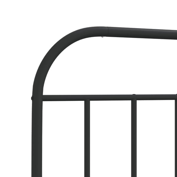vidaXL Utskiftbar sengegavl i metall svart 200 cm