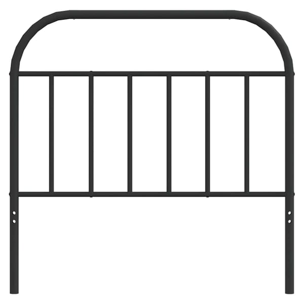 vidaXL Utskiftbar sengegavl i metall svart 100 cm