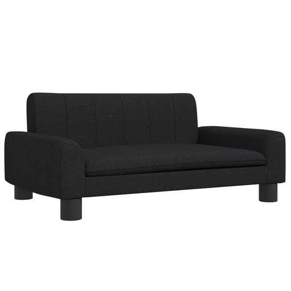 vidaXL hundeseng 70x45x30 cm stof sort