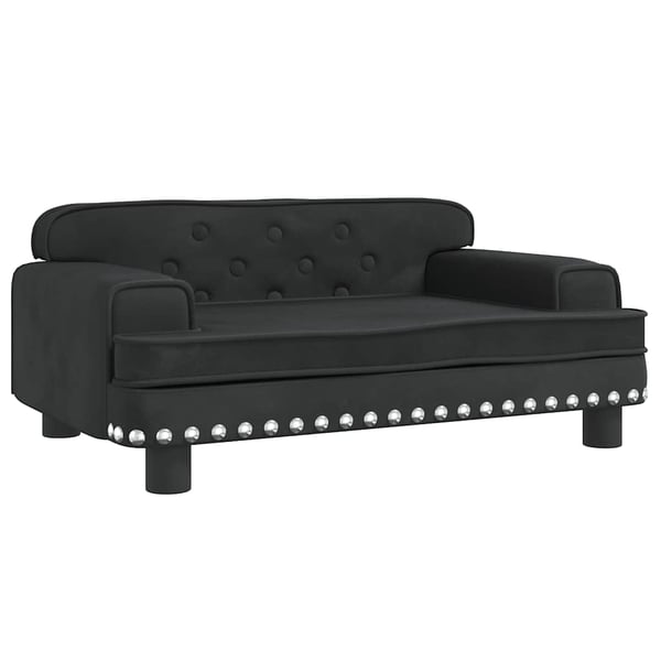 vidaXL hundeseng 70x45x30 cm velour sort