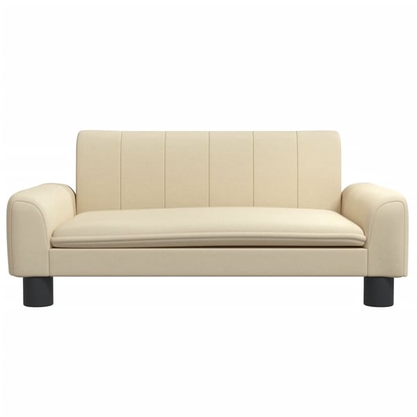 vidaXL sofa til børn 70x45x30 cm stof cremefarvet