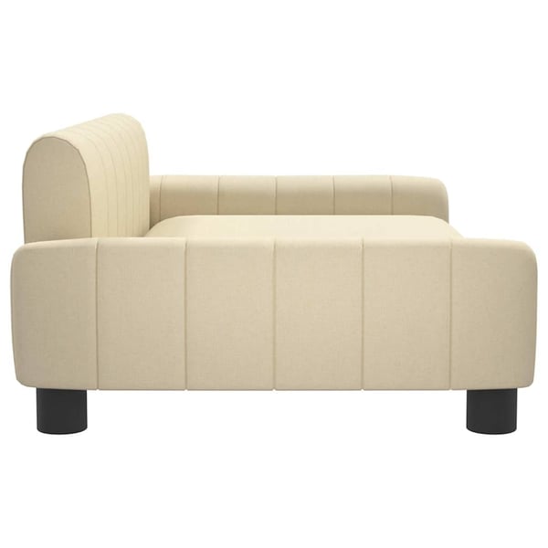 vidaXL sofa til børn 90x53x30 cm stof cremefarvet