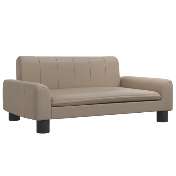 vidaXL Barnsoffa cappuccino 70x45x30 cm konstläder