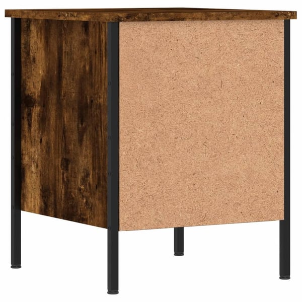 vidaXL Nattbord røkt eik 40x42x50 cm konstruert tre