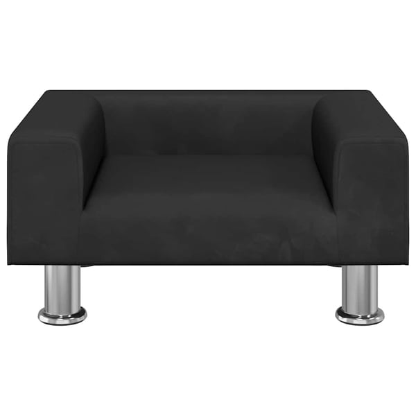 vidaXL Hundbädd svart 50x40x26,5 cm sammet