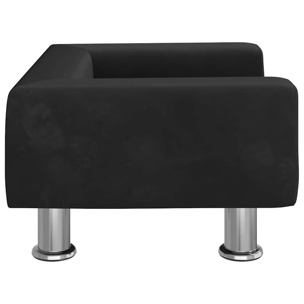 vidaXL Hundbädd svart 50x40x26,5 cm sammet