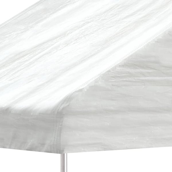 vidaXL Huvimaja katolla valkoinen 11,15x5,88x3,75 m polyeteeni