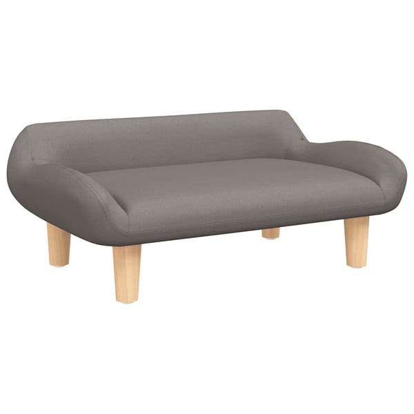 vidaXL sofa til børn 70x40x24 cm stof gråbrun