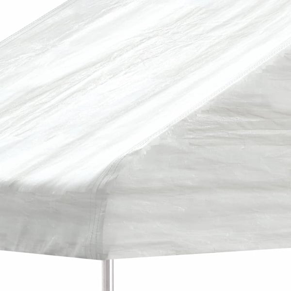 vidaXL Huvimaja katolla valkoinen 13,38x2,28x2,69 m polyeteeni