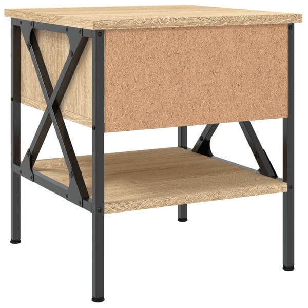 vidaXL Nattbord sonoma eik 40x42x45 cm konstruert tre
