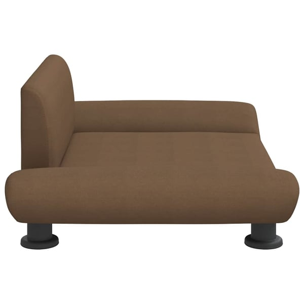 vidaXL hundeseng 70x45x28 cm stof brun