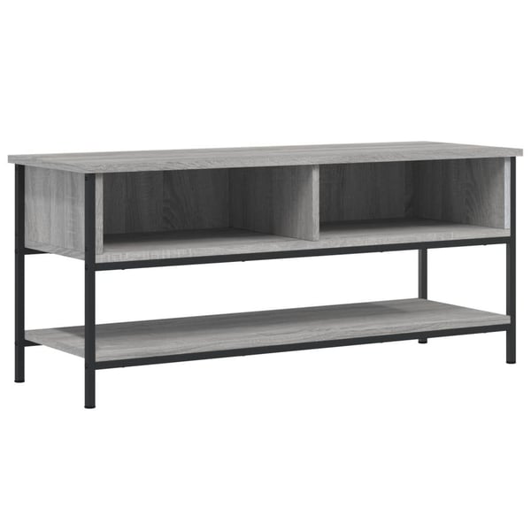 vidaXL TV-taso harmaa Sonoma 100x35x45 cm tekninen puu