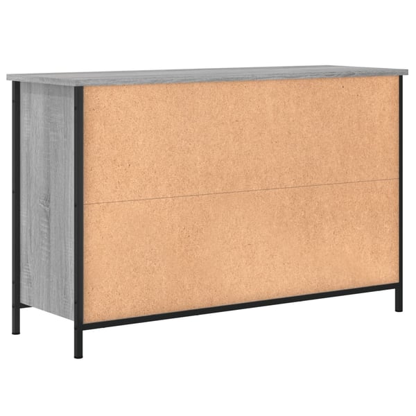vidaXL TV-benk grå sonoma 100x35x65 cm konstruert tre