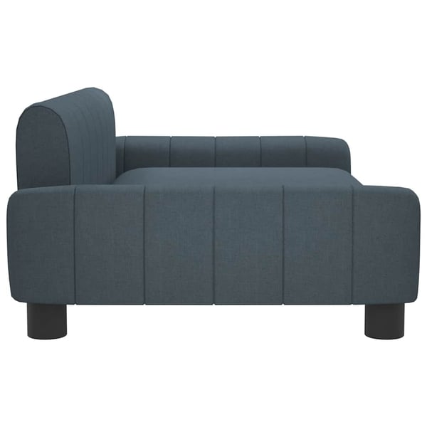 vidaXL hundeseng 90x53x30 cm stof mørkegrå