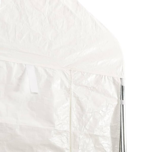 vidaXL Huvimaja katolla valkoinen 13,38x4,08x3,22 m polyeteeni