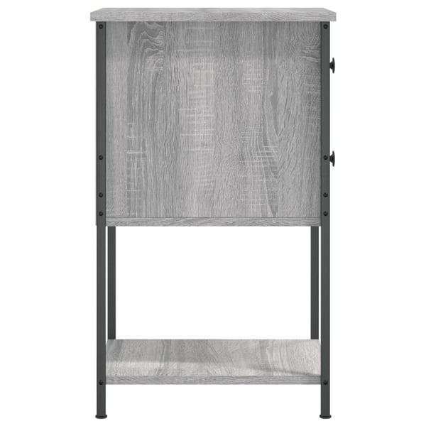 vidaXL Nattbord grå sonoma 32x42x70 cm konstruert tre