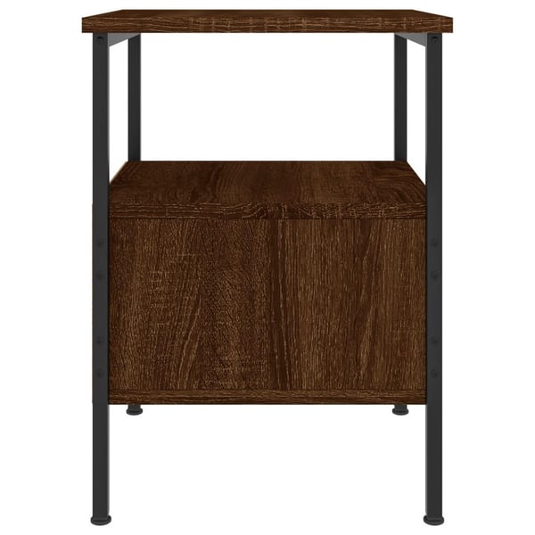 vidaXL Nattbord brun eik 34x36x50 cm konstruert tre