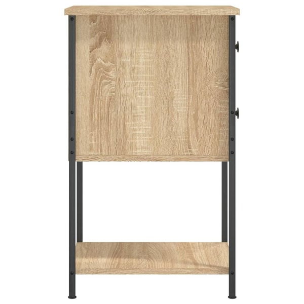 vidaXL Nattbord sonoma eik 32x42x70 cm konstruert tre