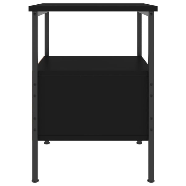 vidaXL sengebord 34x36x50 cm konstrueret træ sort