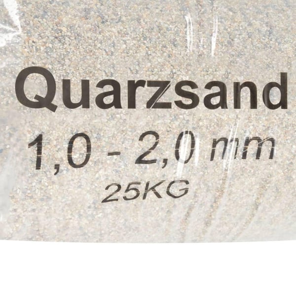 vidaXL Filtersand 25 kg 1,0 - 2,0 mm
