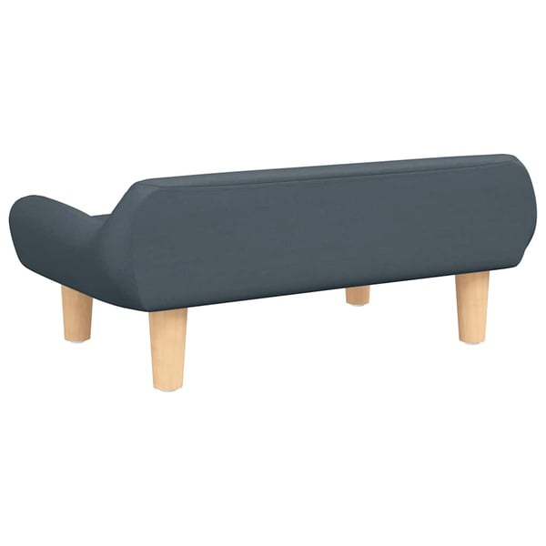 vidaXL hundeseng 70x40x24 cm stof mørkegrå