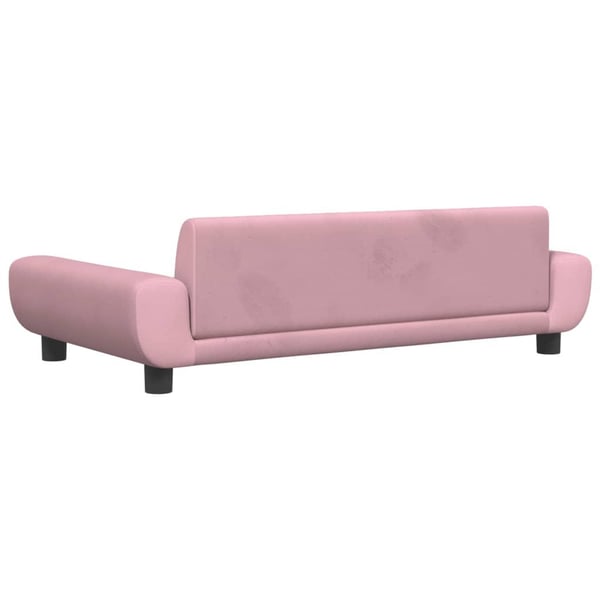 vidaXL hundeseng 100x54x33 cm velour lyserød