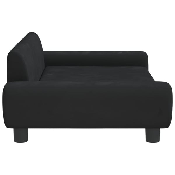 vidaXL hundeseng 100x54x33 cm velour sort