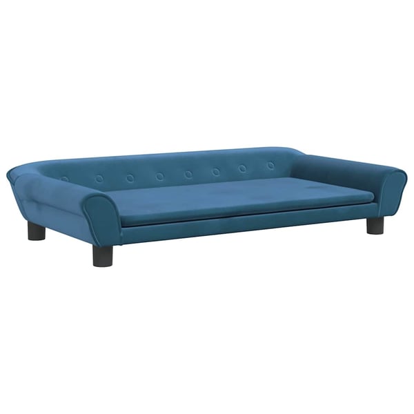 vidaXL hundeseng 100x50x21 cm velour blå