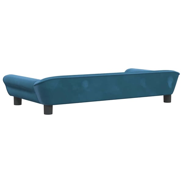 vidaXL hundeseng 100x50x21 cm velour blå