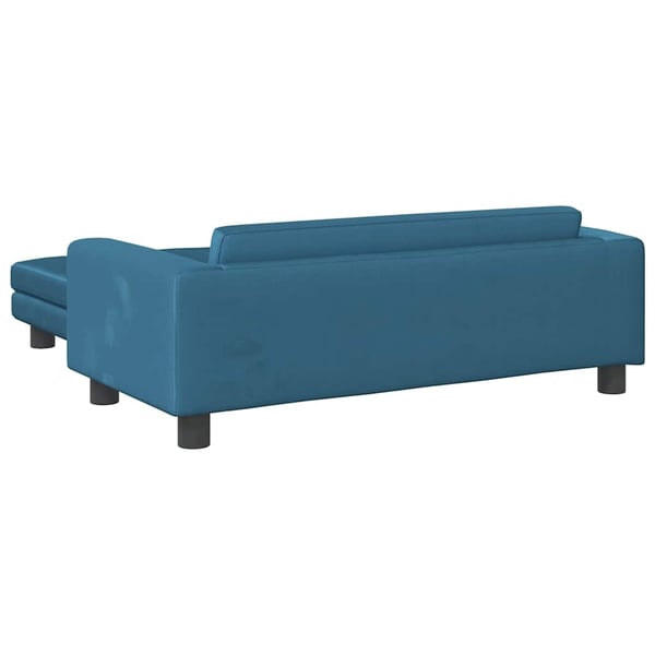 vidaXL hundeseng med forlængelse 100x50x30 cm velour blå