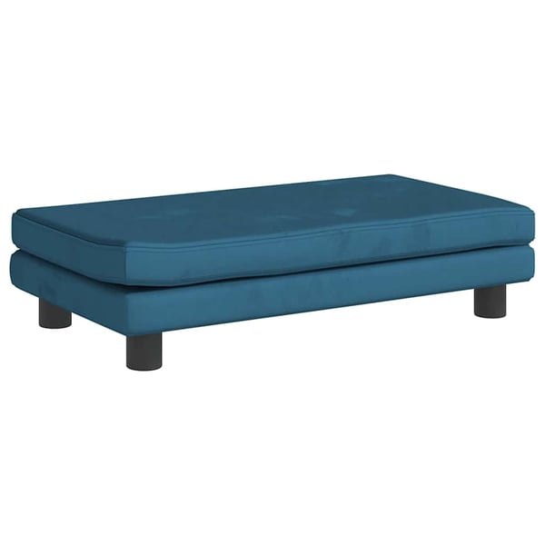 vidaXL hundeseng med forlængelse 100x50x30 cm velour blå