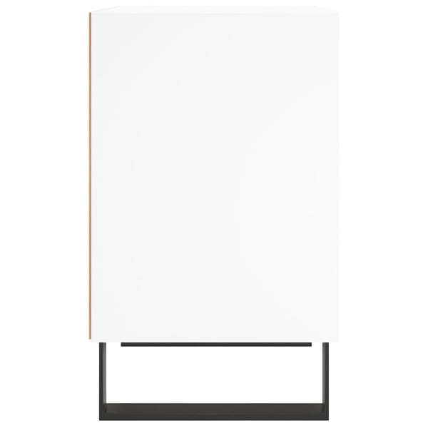 vidaXL Nattbord hvit 40x30x50 cm konstruert tre