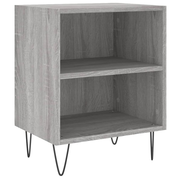 vidaXL Yöpöydät 2 kpl harmaa Sonoma 40x30x50 cm tekninen puu